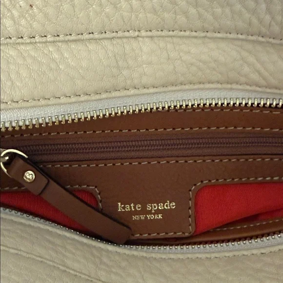 Kate Spade New York Cream Pebbled Leather Small Satchel Bag - Picture 7 of 7